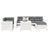 7 Piece Garden Sofa Set Impregnated Wood Pine