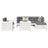7 Piece Garden Sofa Set Impregnated Wood Pine