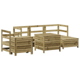 7 Piece Garden Sofa Set Impregnated Wood Pine