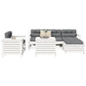 7 Piece Garden Sofa Set Solid Wood Pine