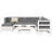 8 Piece Garden Sofa Set Impregnated Wood Pine