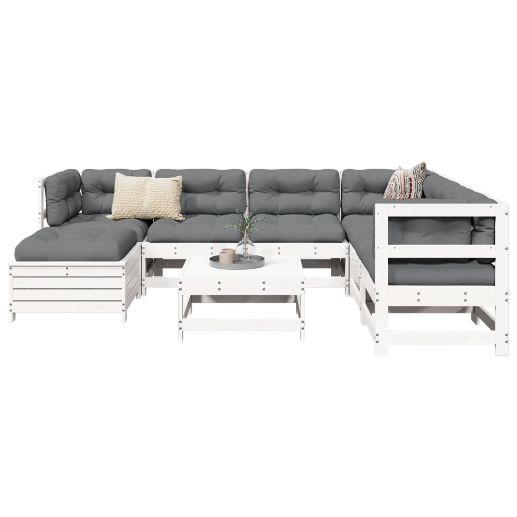 8 Piece Garden Sofa Set Impregnated Wood Pine