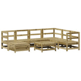 8 Piece Garden Sofa Set Impregnated Wood Pine