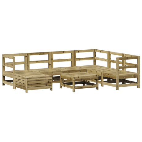 8 Piece Garden Sofa Set Impregnated Wood Pine