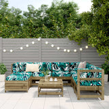 8 Piece Garden Sofa Set Impregnated Wood Pine