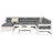 8 Piece Garden Sofa Set Solid Wood Pine