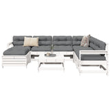 8 Piece Garden Sofa Set Solid Wood Pine