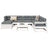 8 Piece Garden Sofa Set Impregnated Wood Pine