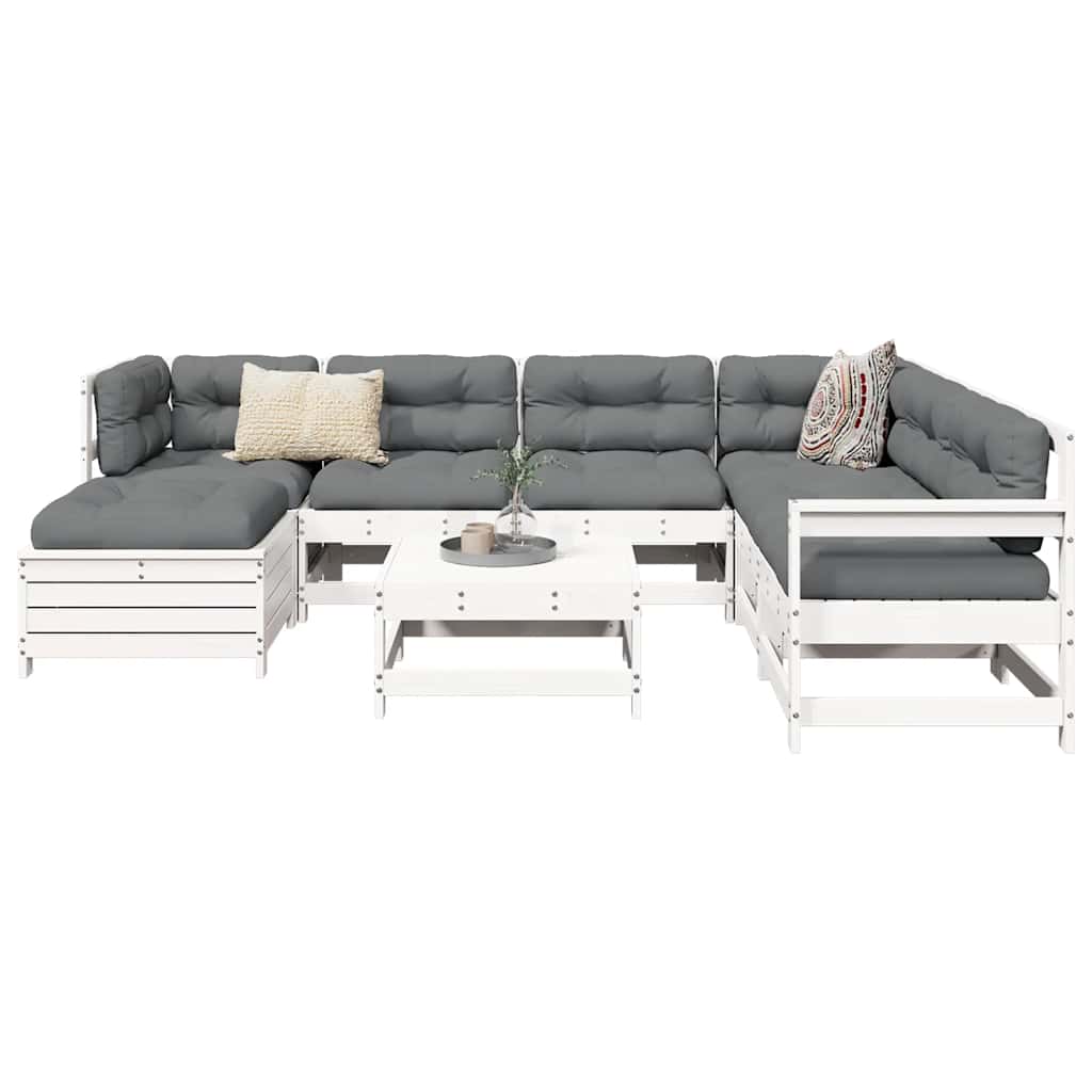 8 Piece Garden Sofa Set Impregnated Wood Pine