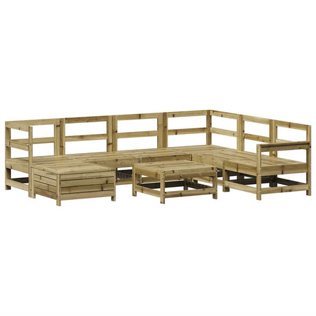 8 Piece Garden Sofa Set Impregnated Wood Pine