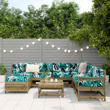8 Piece Garden Sofa Set Impregnated Wood Pine