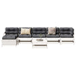 7 Piece Garden Lounge Set Solid Wood Pine