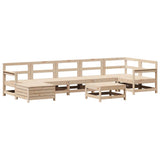 8 Piece Garden Sofa Set Solid Wood Pine