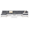 8 Piece Garden Sofa Set Solid Wood Pine