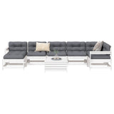 8 Piece Garden Sofa Set Solid Wood Pine