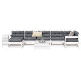 9 Piece Garden Sofa Set Solid Wood Pine