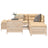 6 Piece Garden Sofa Set Impregnated Wood Pine