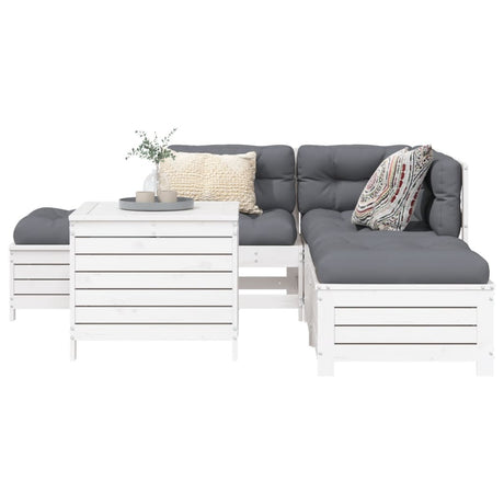 6 Piece Garden Sofa Set Impregnated Wood Pine