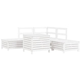 6 Piece Garden Sofa Set Solid Wood Pine