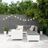 6 Piece Garden Sofa Set Solid Wood Pine