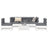6 Piece Garden Sofa Set Impregnated Wood Pine