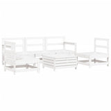 6 Piece Garden Sofa Set Solid Wood Pine