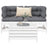3 Piece Garden Sofa Set Solid Wood Douglas Fir