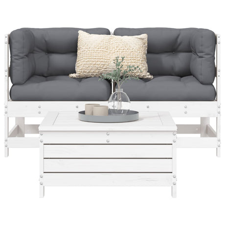 3 Piece Garden Sofa Set Solid Wood Douglas Fir