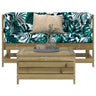 3 Piece Garden Sofa Set Solid Wood Douglas Fir