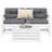 3 Piece Garden Sofa Set Impregnated Wood Pine