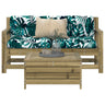 3 Piece Garden Sofa Set Impregnated Wood Pine
