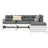 4 Piece Garden Sofa Set Solid Wood Pine
