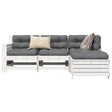 4 Piece Garden Sofa Set Solid Wood Pine