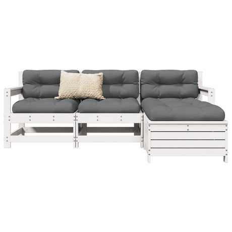 4 Piece Garden Sofa Set Impregnated Wood Pine