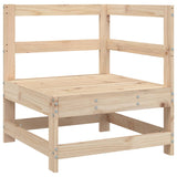 6 Piece Garden Sofa Set Solid Wood Pine