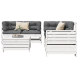 5 Piece Garden Sofa Set Solid Wood Pine