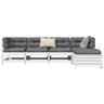 5 Piece Garden Sofa Set Solid Wood Pine