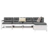 5 Piece Garden Sofa Set Solid Wood Pine