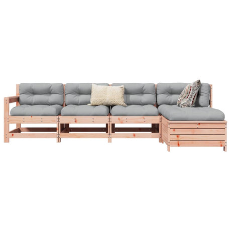 5 Piece Garden Sofa Set Solid Wood Pine