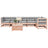 7 Piece Garden Sofa Set White Solid Wood Pine