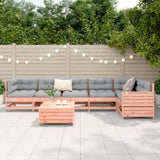 7 Piece Garden Sofa Set Solid Wood Douglas Fir