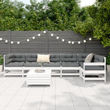 7 Piece Garden Sofa Set Solid Wood Pine
