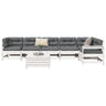 7 Piece Garden Sofa Set Solid Wood Pine