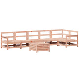 7 Piece Garden Sofa Set Solid Wood Douglas Fir