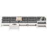 7 Piece Garden Sofa Set Solid Wood Douglas Fir