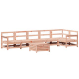 7 Piece Garden Sofa Set Solid Wood Douglas Fir