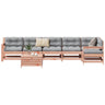 7 Piece Garden Sofa Set Solid Wood Douglas Fir
