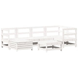 7 Piece Garden Sofa Set Solid Wood Pine