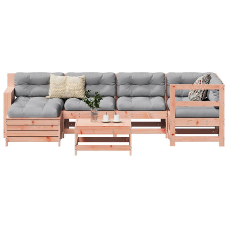 7 Piece Garden Sofa Set Solid Wood Pine