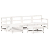 6 Piece Garden Sofa Set Solid Wood Pine